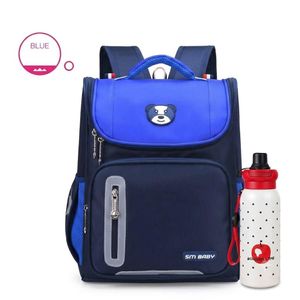 Sac à Dos d’école CM au collège pour Enfant + gourde mignon offert Bleu