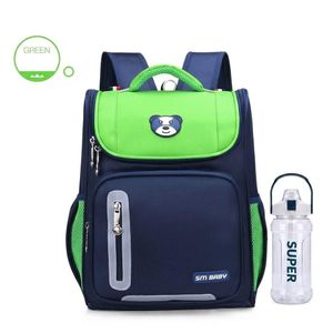 Sac à Dos d’école CM au collège pour Enfant + gourde Super offert Vert