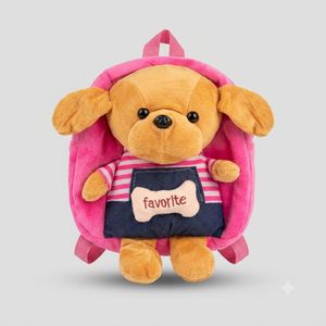 Sac à dos en peluche pour enfant maternelle - Favorite - Rose