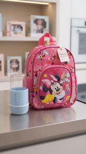 Sac à dos Minnie pour enfant maternelle + Blender jus - rose