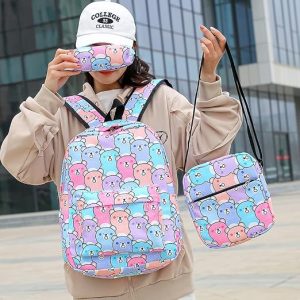 Sac d'école 3 en 1 pour enfants - Multicolore