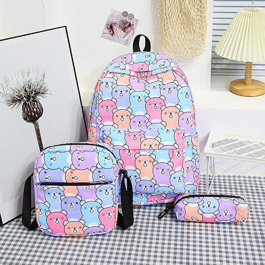 Sac d'école 3 en 1 pour enfants - Multicolore