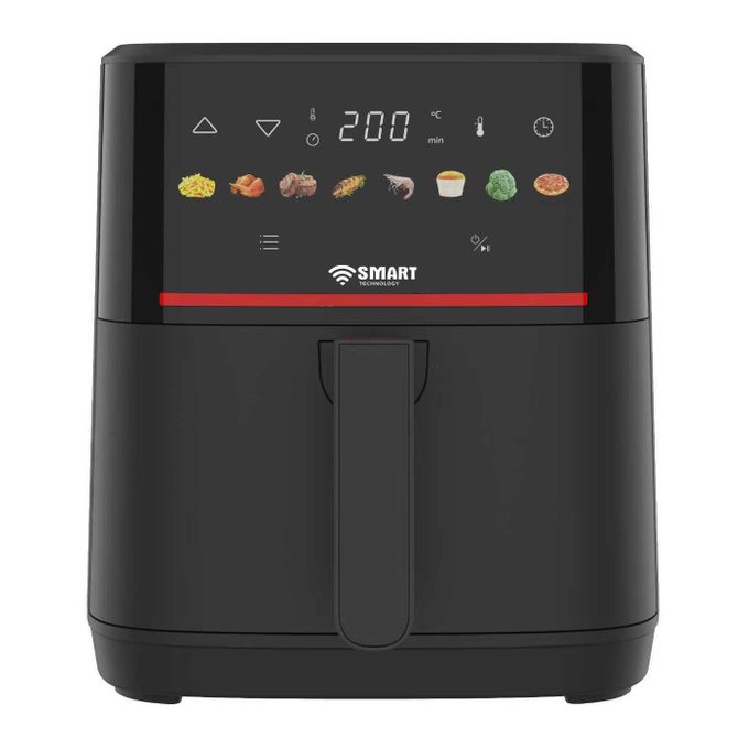 SMART TECHNOLOGY Air Fryer Smart 6.5L Digital (STPE-885W) – 1700W, Sans Huile (80% de Gras en Moins) – Design Élégant Noir / Garantie 3 Mois.-2
