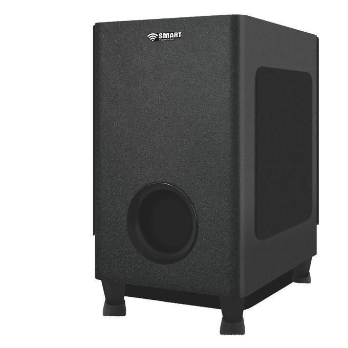 SMART TECHNOLOGY Barre De Son Modèle Bois Élégant STHA-1004W (4.1ch - 400W) - USB / Bluetooth / Entrée AUX / HDMI (ARC) / Optique, Avec Télécommande- Noir- Garantie 3 Mois.-3