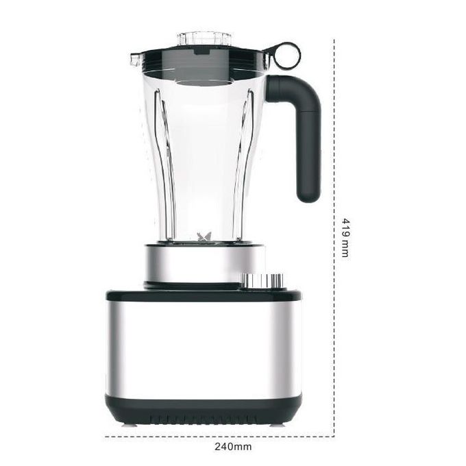 SMART TECHNOLOGY Blender Multifonctions 5 en 1 Smart – STPE-8036P – Bol Incassable & Résistant à l'eau – 600W – 2L – Moteur en Cuivre Pur – Gris (Garantie 3 Mois)-2