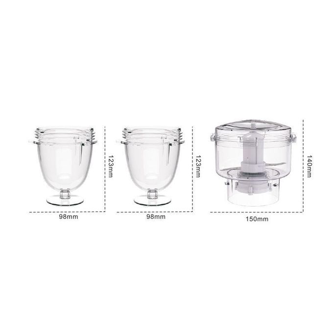 SMART TECHNOLOGY Blender Multifonctions 5 en 1 Smart – STPE-8036P – Bol Incassable & Résistant à l'eau – 600W – 2L – Moteur en Cuivre Pur – Gris (Garantie 3 Mois)-4