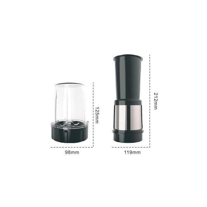 SMART TECHNOLOGY Blender Multifonctions 5 en 1 Smart – STPE-8036P – Bol Incassable & Résistant à l'eau – 600W – 2L – Moteur en Cuivre Pur – Gris (Garantie 3 Mois)-5