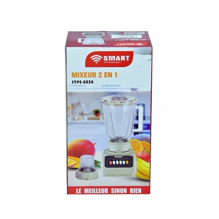 SMART TECHNOLOGY Blender - STPE-8858 - 1.5 L - 300 W - 4 Vitesses - Garantie 3 Mois  Beige-6