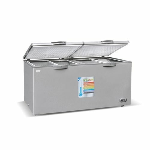 SMART TECHNOLOGY Congélateur Horizontal COOL PACK - 2 Battants Avec Clef - STCC-550 - 423 Litres - Gris/ Avec Grille à L'arrière - 12 Mois De Garantie-7