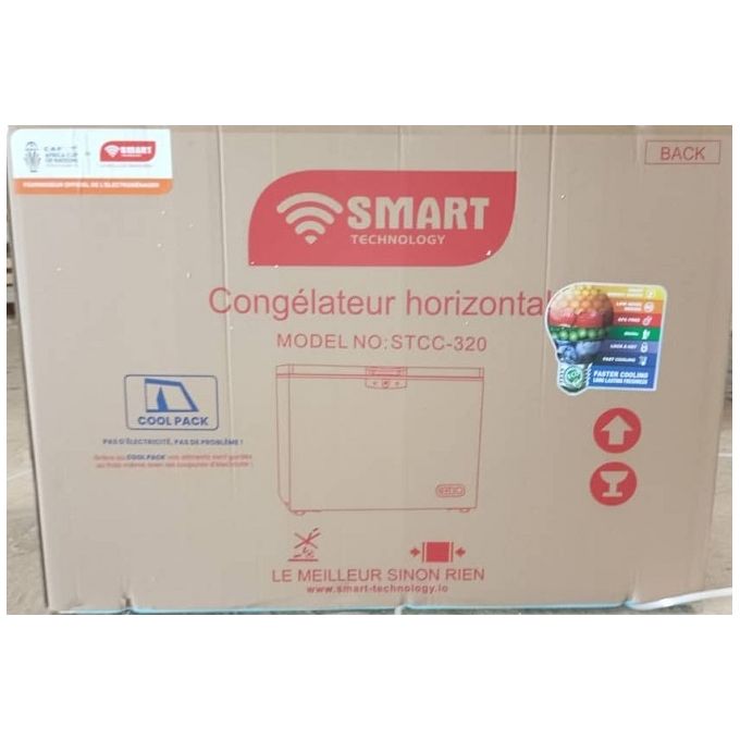 SMART TECHNOLOGY Congélateur Horizontal COOL PACK (STCC-320) - 280L- Gris / Avec Grille à l’Arrière / Garantie 12 Mois.-4