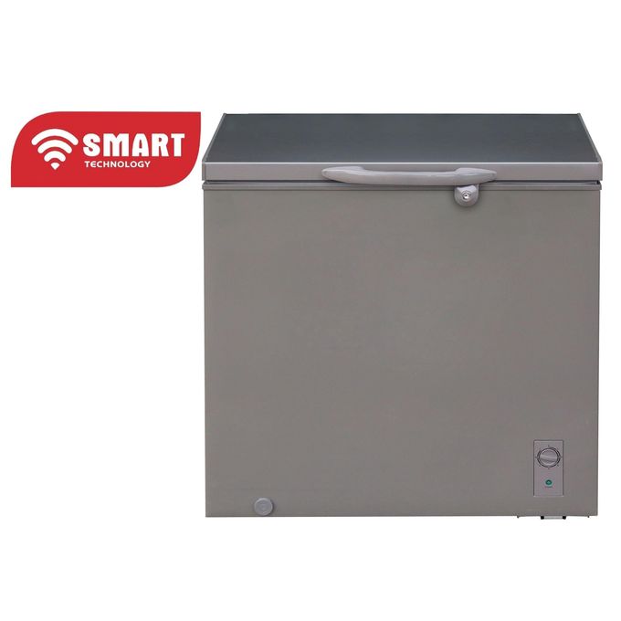 SMART TECHNOLOGY Congélateur Horizontal Smart 199L, Modèle STCC-290K – Gris / Finition Intérieur Blanc_ Avec Grille Arrière  – Garantie 12 Mois-2