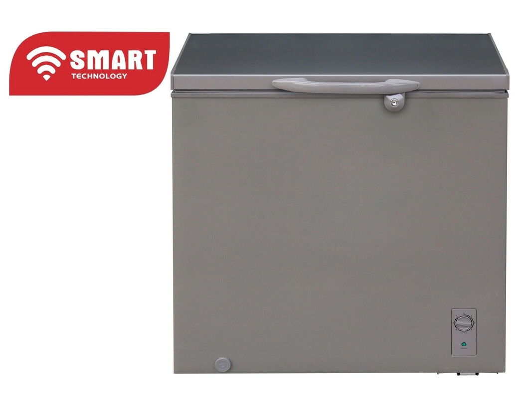 SMART TECHNOLOGY Congélateur Horizontal Smart 199L, Modèle STCC-290K – Gris / Finition Intérieur Blanc_ Avec Grille Arrière  – Garantie 12 Mois-4