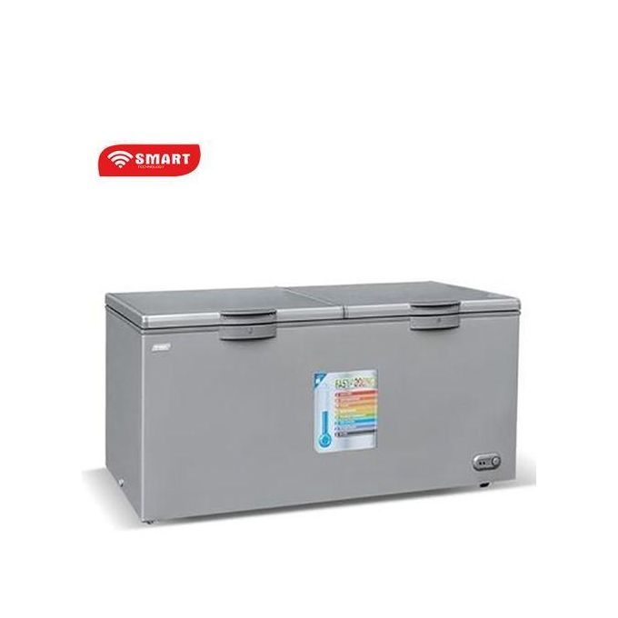 SMART TECHNOLOGY Congélateur Horizontal Smart 600L (STCC-720V)  Avec Vitre à L'intérieur / Avec Grille à L'arrière- 600 Litres - GRIS - 12 Mois De Garantie-2