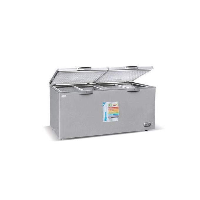 SMART TECHNOLOGY Congélateur Horizontal Smart 600L (STCC-720V)  Avec Vitre à L'intérieur / Avec Grille à L'arrière- 600 Litres - GRIS - 12 Mois De Garantie-3