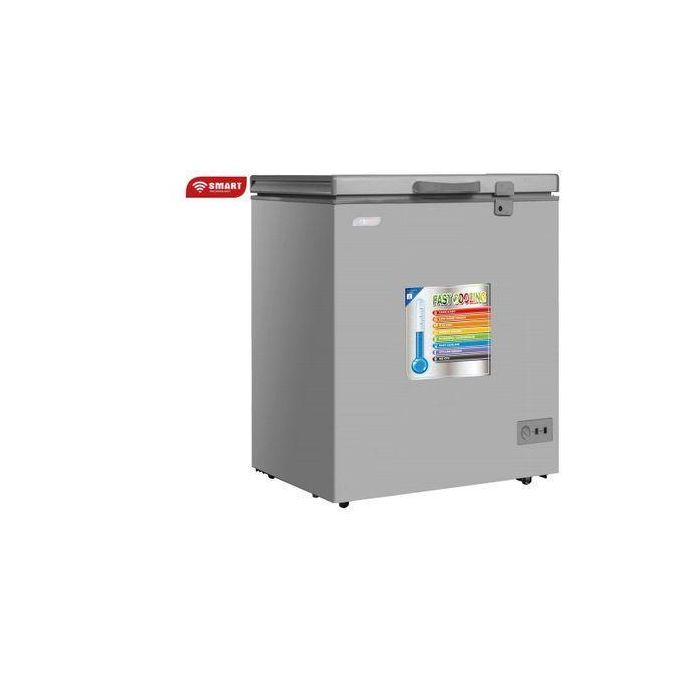 SMART TECHNOLOGY Congélateur Horizontal Smart Couleur Gris - Avec Vitre 131L(STCC-200V)/ 12 Mois de Garantie-2