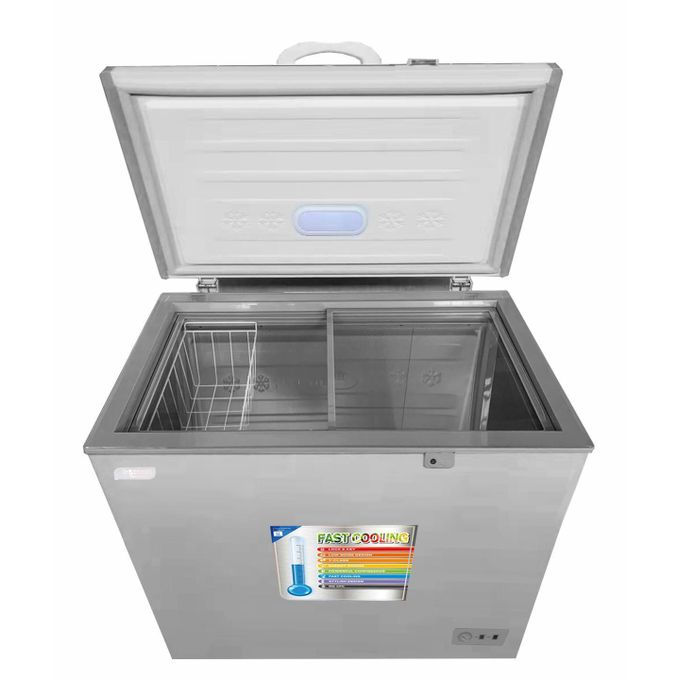 SMART TECHNOLOGY Congélateur Horizontal Smart Couleur Gris - Avec Vitre 131L(STCC-200V)/ 12 Mois de Garantie-3