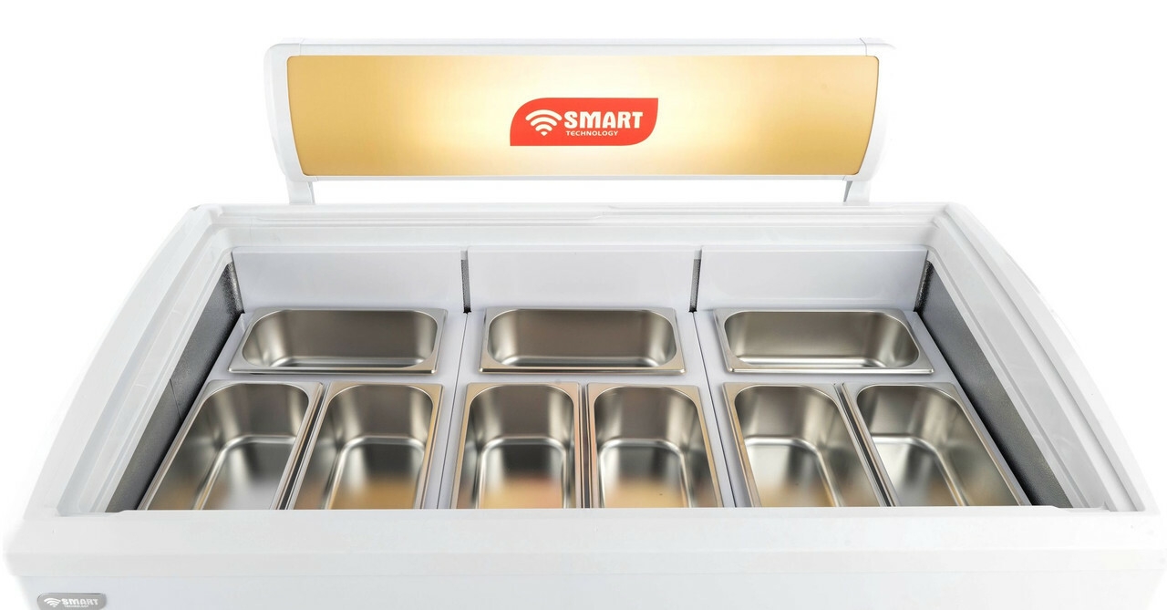 SMART TECHNOLOGY Congélateur Horizontal Vitré À Glace /Surgelé 415L_Modèle STCCV-441 -Blanc- Garantie 12 mois.-5