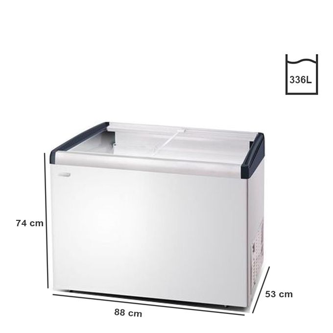SMART TECHNOLOGY Congélateur Horizontal Vitré - STCCV-517 - 336 L - Blanc- Garantie 12 Mois-2