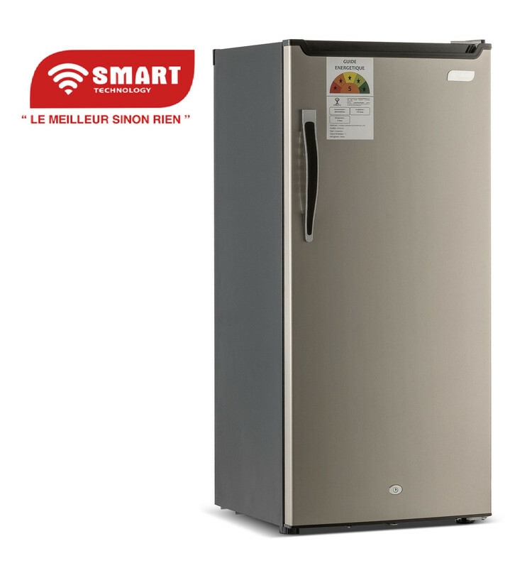 SMART TECHNOLOGY Congélateur Vertical 5 Tiroirs 170L (STCD-247) - Gris / Avec grille à l'arrière - 12 Mois Garantie-5
