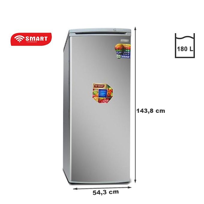 SMART TECHNOLOGY Congélateur Vertical 6 Tiroirs - STCD-335H - 180L - Argent - 12 Mois De Garantie - Argent-2