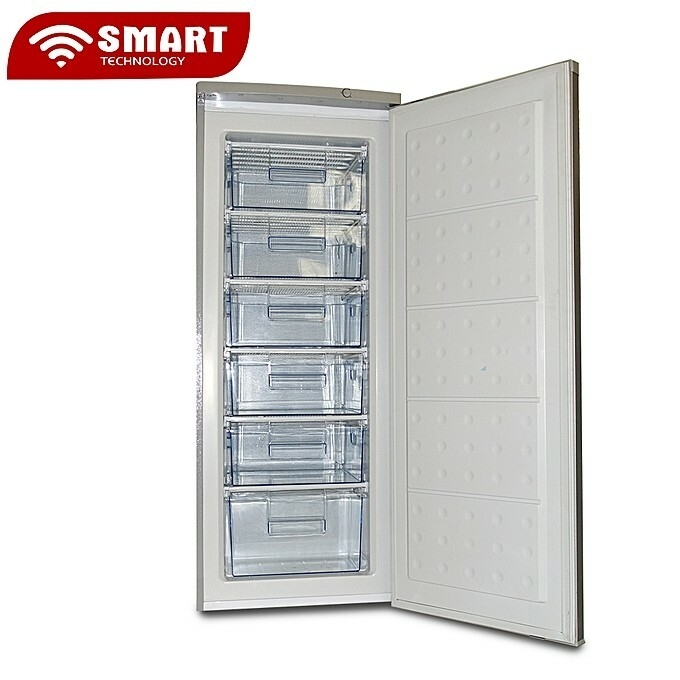 SMART TECHNOLOGY Congélateur Vertical 6 Tiroirs - STCD-335H - 180L - Argent - 12 Mois De Garantie - Argent-6