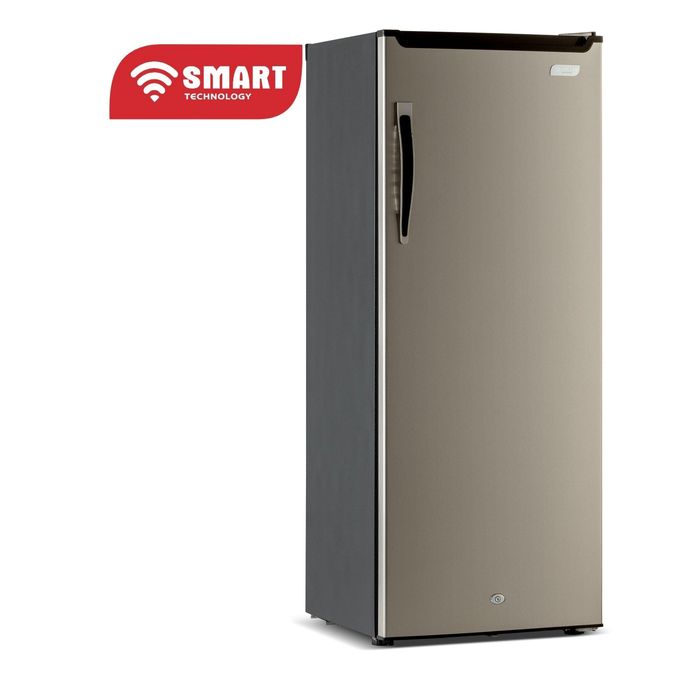 SMART TECHNOLOGY Congélateur Vertical Smart 190 Litres (STCD-348) – Design Argent Élégant avec 6 Tiroirs, Poignée raffinée, Système de Verrouillage par Clé, Grille à l'arrière et Garantie 12 Mois.-2