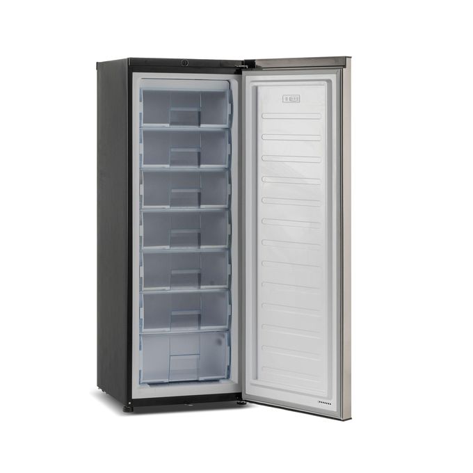 SMART TECHNOLOGY Congélateur Vertical Smart 258L (STCD-358) – Design Gris Élégant avec 7 Tiroirs, Poignée raffinée, Système de Verrouillage par Clé, Grille à l'arrière et Garantie 12 Mois.-3