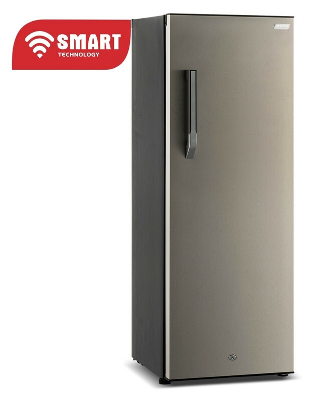 SMART TECHNOLOGY Congélateur Vertical Smart 258L (STCD-358) – Design Gris Élégant avec 7 Tiroirs, Poignée raffinée, Système de Verrouillage par Clé, Grille à l'arrière et Garantie 12 Mois.-5