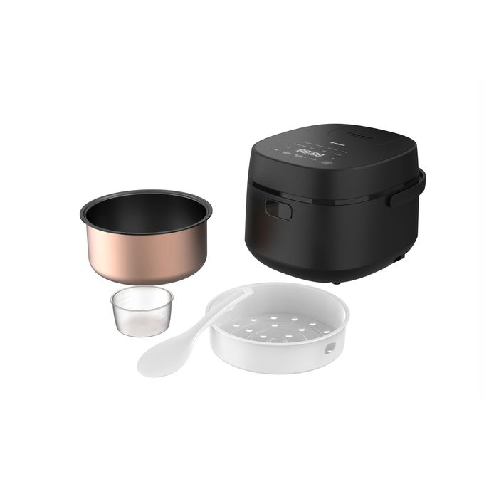 SMART TECHNOLOGY Cuiseur à Riz Multifonction 8 en 1 – STPE-5014W – Capacité 1.5 Litres – 800W – Écran Tactile – Cuve Anti-adhésive – Noir (Garantie 3 Mois)-6