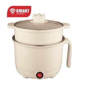 SMART TECHNOLOGY Cuiseur à Riz Multifonction Alimentaire (STPE-5012M) -1,5 Litres- 600W- Beige/ Garantie 3 Mois.