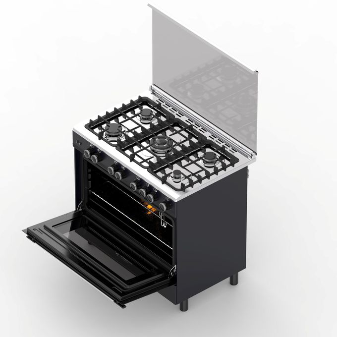 SMART TECHNOLOGY Cuisinière 5 Feux Automatique Inox 90x60 Smart (STC-9060GB) - Noir- Garantie 6 Mois-3