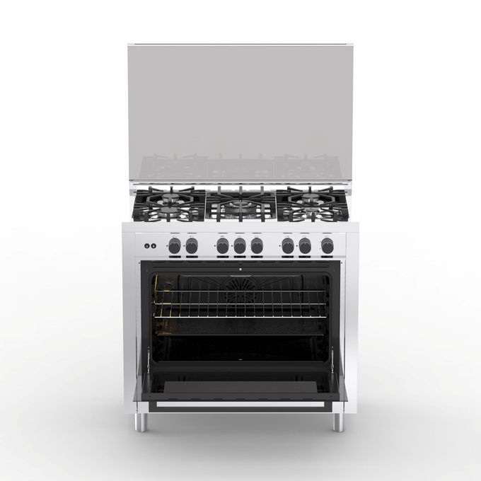 SMART TECHNOLOGY Cuisinière 5 Feux Automatique Inox 90x60 Smart (STC-9060GI) - Gris- Garantie 6 Mois-4