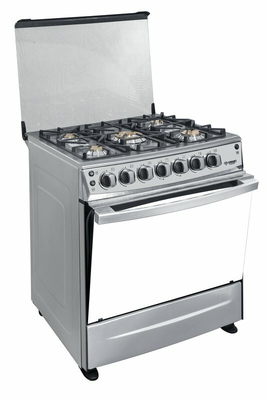 SMART TECHNOLOGY Cuisinière Couleur Silver 5 Feux Automatique Avec FOUR 80x60 Smart (STC-8060SC)-Garantie 6 Mois-4
