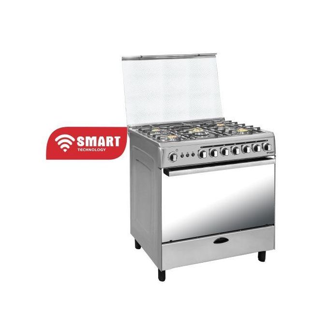 SMART TECHNOLOGY Cuisinière Couleur Silver 5 Feux Automatique Avec FOUR 90x60 Smart (STC-9060SC)-Garantie 6 Mois-2