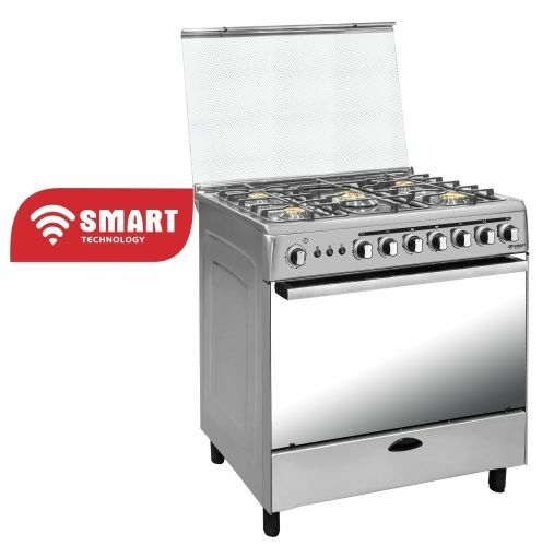 SMART TECHNOLOGY Cuisinière Couleur Silver 5 Feux Automatique Avec FOUR 90x60 Smart (STC-9060SC)-Garantie 6 Mois-4