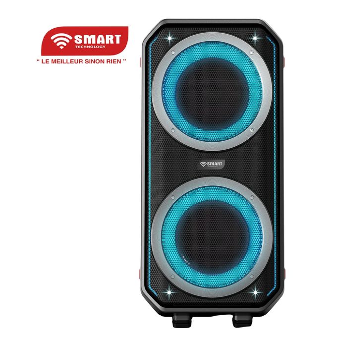 SMART TECHNOLOGY Enceinte Monobloc Rechargeable Modèle _STHP-7070E- 220W, USB, Bluetooth, Micro Inclus, Noir - Garantie 3 Mois-2