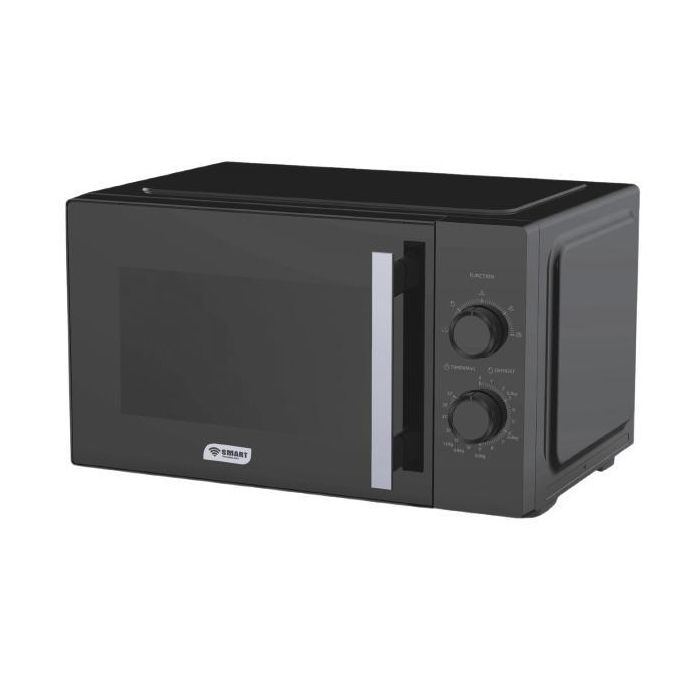 SMART TECHNOLOGY Four À Micro-Ondes Manuel STMW-25MB - 25L - 900W (Entrée 1400W) - 5 Niveaux De Puissance - Noir - Garantie 3 Mois-3