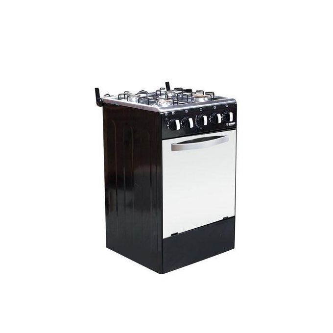 SMART TECHNOLOGY Gazinière 4 Feux -Grand Four- STC-5050B - 50 X 50 Cm – Avec Couverture Vitrée-Blanc/Noir - Garantie 6 Mois-3