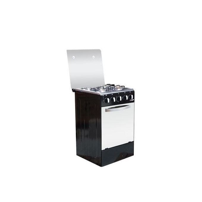 SMART TECHNOLOGY Gazinière 4 Feux -Grand Four- STC-5050B - 50 X 50 Cm – Avec Couverture Vitrée-Blanc/Noir - Garantie 6 Mois-4