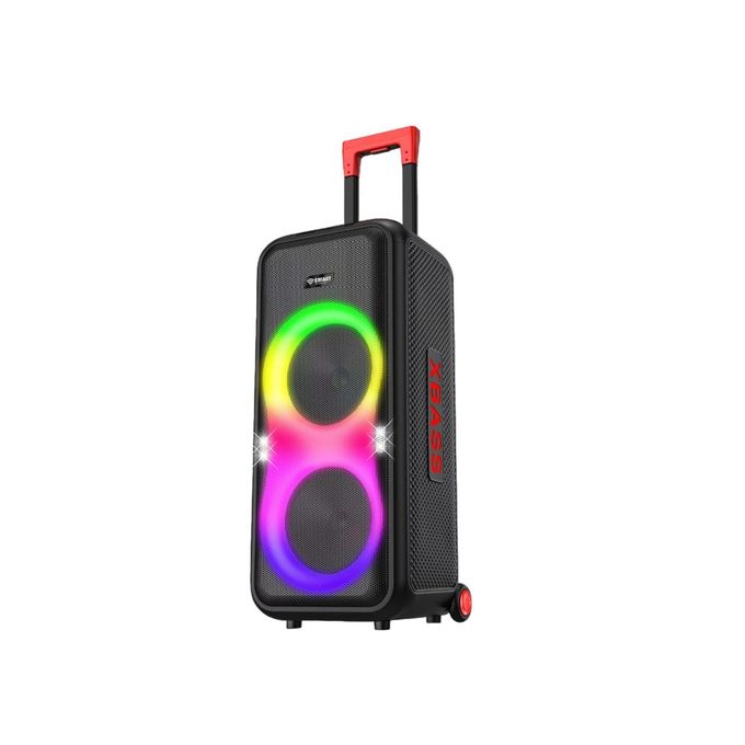 SMART TECHNOLOGY Haut-Parleur BOOM BOX (STHP-2008E)-Bluetooth/ USB /TF CARD / AUX/ 2 Micros -1 Télécommande /P.M.P.O POWER 10 000W / Noir-Garantie 3 Mois.-4