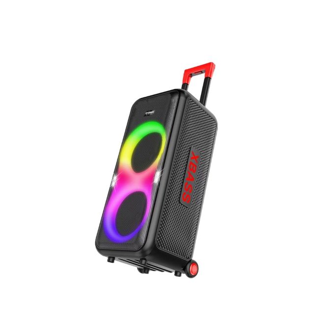 SMART TECHNOLOGY Haut-Parleur BOOM BOX (STHP-2008E)-Bluetooth/ USB /TF CARD / AUX/ 2 Micros -1 Télécommande /P.M.P.O POWER 10 000W / Noir-Garantie 3 Mois.-5