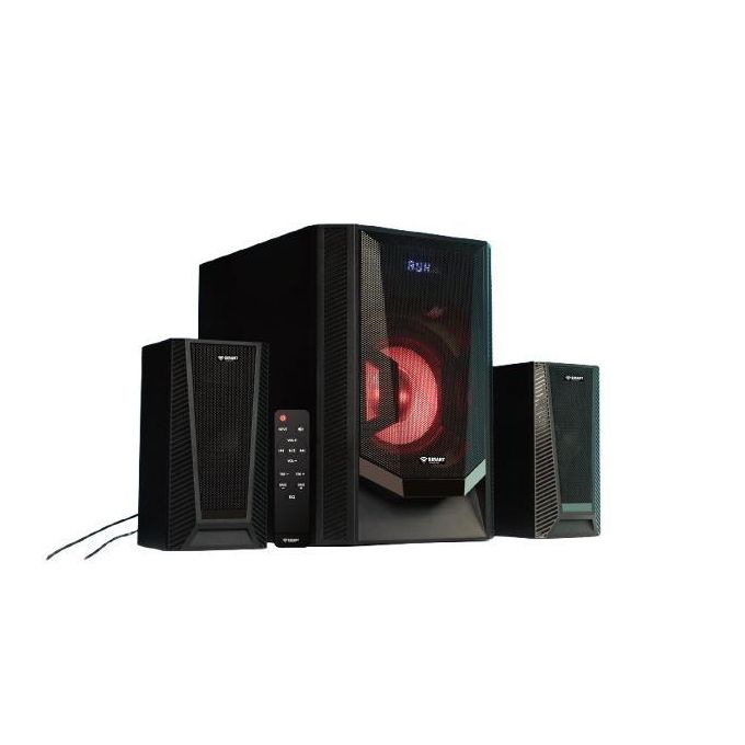 SMART TECHNOLOGY Haut-Parleur Multimédia 2.1 CH (STH-8877M) - 60W / LED/ Bluetooth/ AUX/ FM/ SD/ USB/ Télécommande/ Design Noir - Garantie 3 Mois.-5