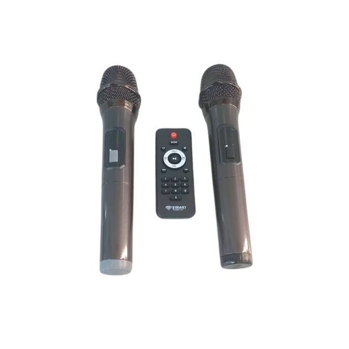 SMART TECHNOLOGY Haut-Parleur Rechargeable -STHP-0100E -1000W- 2x10'' – Bluetooth – USB – AUX – 2xMicros – Télécommande – Noir –Garantie 3 Mois-6
