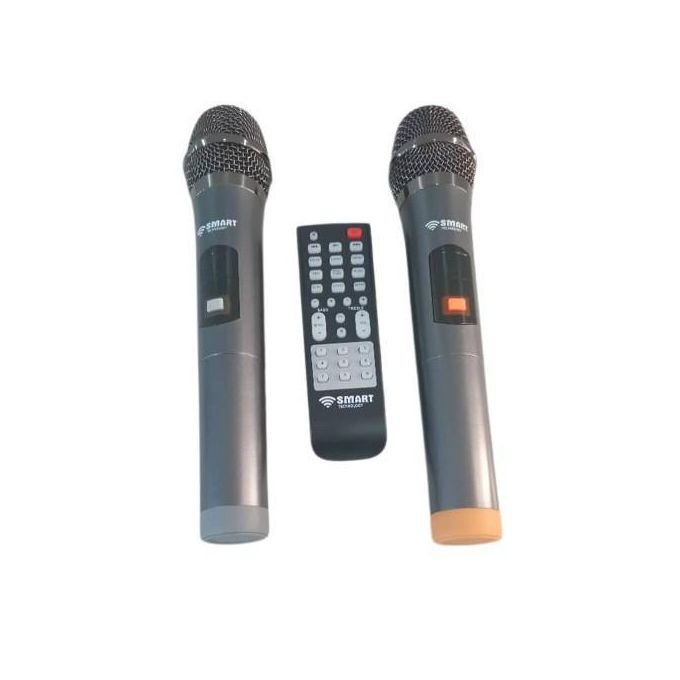 SMART TECHNOLOGY Haut-Parleur Rechargeable -STHP-3100E -1000W- 3x10'' – Bluetooth – USB – AUX – 2xMicros – Télécommande – Noir –Garantie 3 Mois-3