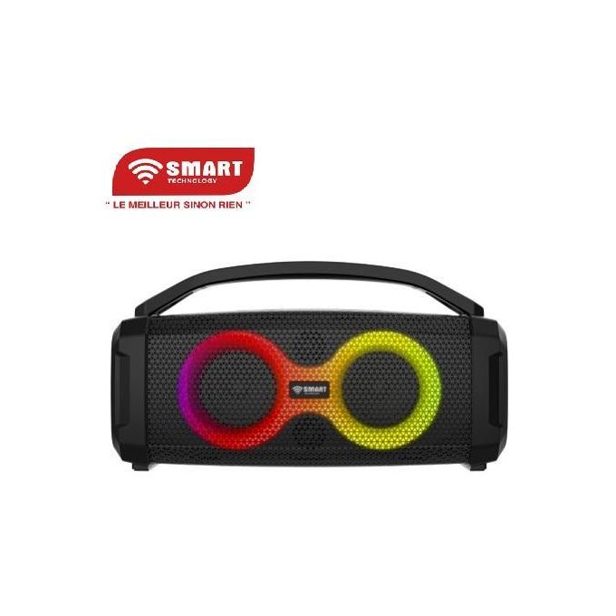 SMART TECHNOLOGY Haut-parleurs Rechargeable-Résistant à l’Eau (STHP-5050E) -100W- 13 Modes D’Éclairage- Bluetooth- Noir- garantie 3 Mois.-2