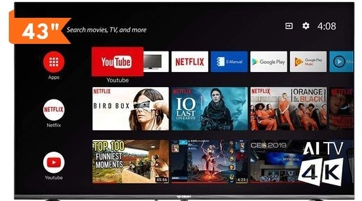 SMART TECHNOLOGY LED TV 43" Avec Webos (STT-4390HW) -Wifi-Netfl-YouTube-Prime Vidéo/ 2 Télécommandes (1 Télécommande Sans Vocale + 1 Télécommande Souris Vocale) / HDMI-USB-3D-DV3T-DV3T2-Noir / Garantie 12 Mois.-10