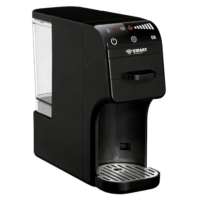 SMART TECHNOLOGY Machine à Café à Capsules Multifonction 5- En-1 STPE-2545W - Ulka 20 Bars -0.6L- 1350 W - Noir -Garantie 3 Mois-4