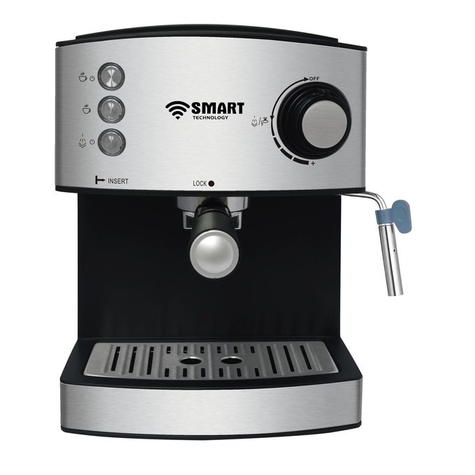 SMART TECHNOLOGY Machine à café Expresso Smart STPE-8520W - 15 Bars, 1.6L, 850W - Noir -Garantie 3 Mois-3
