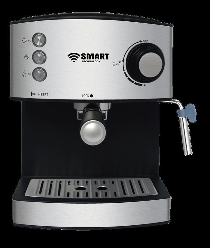 SMART TECHNOLOGY Machine à café Expresso Smart STPE-8520W - 15 Bars, 1.6L, 850W - Noir -Garantie 3 Mois-4