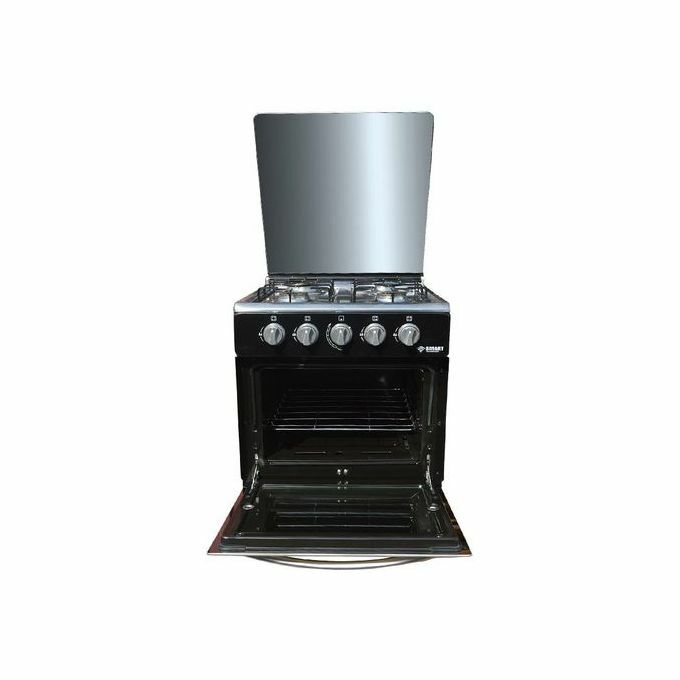 SMART TECHNOLOGY Mini Four 4 Feux Semi-Inox - Stmf-4 - Avec Four Vitre Miroir - 50 X 50 Cm - Noir - Garantie 6 Mois-6